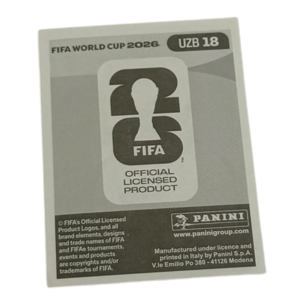 Panini FIFA World Cup 2026 Jaloliddin Masharipov Uzbekistan Sticker UZB 18